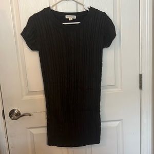 NWT dark brown cable knit sweater dress